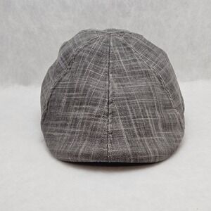 EUC Stetson Mens Sm/M Linen Grey Plaid Ivy Newsboy Drivers Cap Hat Classic
